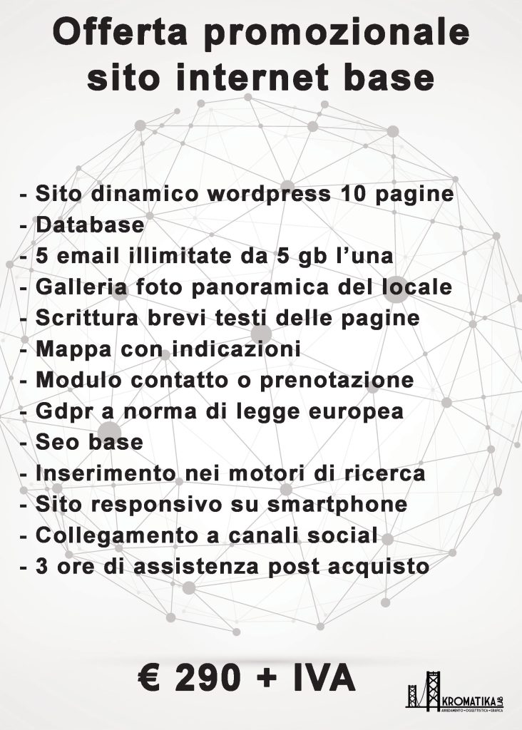 Promozione sito internet base